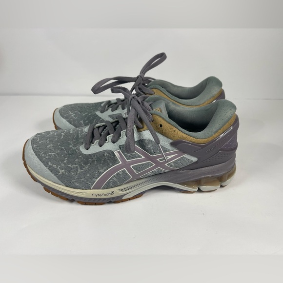 ASICS Women's Gel-Kayano 26 Running Shoes US 8.5 Glacier Grey/Lavender Grey - Picture 3 of 10